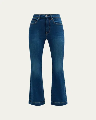 Veronica Beard Carson Ankle Flare Jeans In Blue