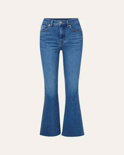 Veronica Beard Carson Ankle Flare Jeans In Blue