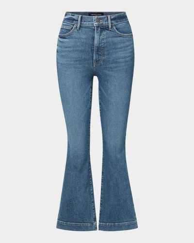 Veronica Beard Carson High-rise Ankle Flare Jeans In Blue