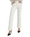 Veronica Beard Carson High Rise Ankle Flare Jeans In Ecru In Ecru