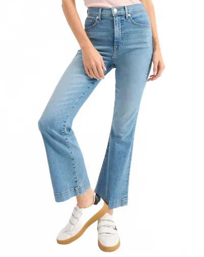 Veronica Beard Carson High Rise Ankle Flare Jeans In Enough Said In Blue