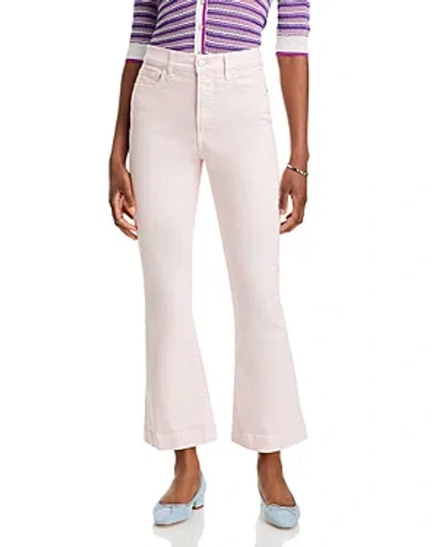 Veronica Beard Carson High Rise Ankle Flare Jeans In Pink Haze