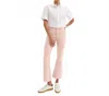 Veronica Beard Carson High Rise Ankle Flare Jeans In Stoned Pink Shell In Pink