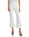 Veronica Beard Carson High Rise Ankle Flared Jeans In White In White
