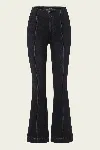 Veronica Beard Carson High Rise Ankle In Washed Onyx