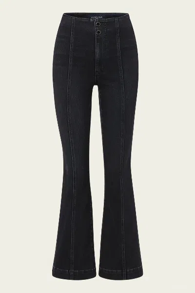 Veronica Beard Carson High Rise Ankle In Washed Onyx In Black