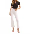Veronica Beard Carson Kick Flare In White In White
