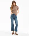 Veronica Beard Carson Kick-flare Jean In Blue
