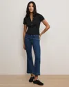 Veronica Beard Carson Kick-flare Jean In Blue