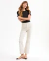 Veronica Beard Carson Kick-flare Jean In White