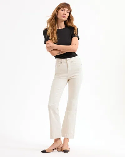 Veronica Beard Carson High-rise Ankle Flare Jeans In Multi