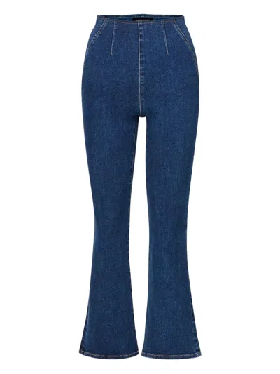 Veronica Beard Carson Kick-flare Jeans In Blue
