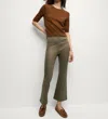 Veronica Beard Carson Off Duty Ankle Flare Pants In Army High Gloss