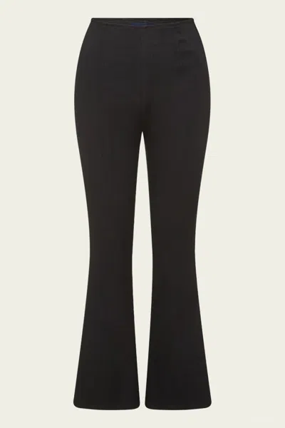 VERONICA BEARD CARSON OFF-DUTY KICK-FLARE JEAN IN ONYX