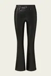 Veronica Beard Beverly Flared Faux-leather Trousers