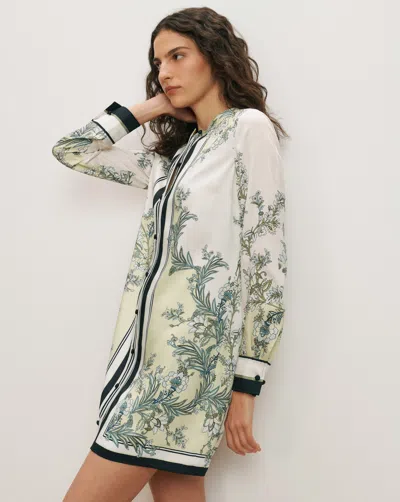 Veronica Beard Carstowe Scarf-print Mini Dress