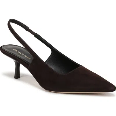 Veronica Beard Cashel Slingback Pointed Toe Pump In Brown