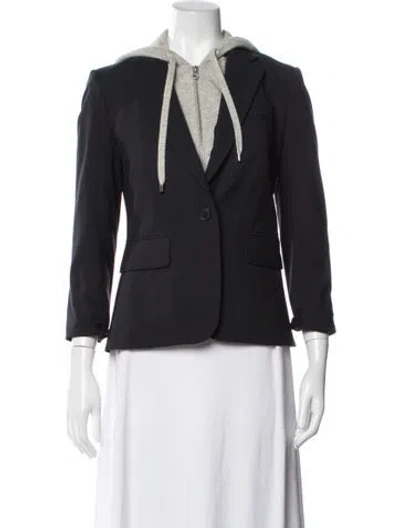 Pre-owned Veronica Beard Cashmere Blazer In Blue