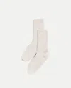 Veronica Beard Cashmere-blend Crew Socks In White