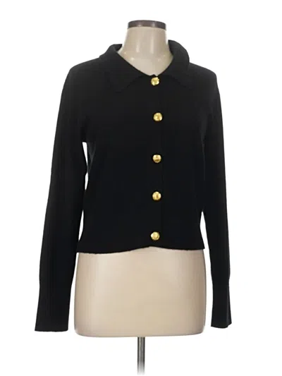 Pre-owned Veronica Beard Cashmere Cardigan Sweater In Black