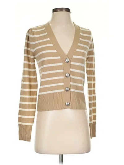 Pre-owned Veronica Beard Cashmere Cardigan Sweater In Brown