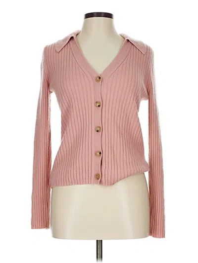 Pre-owned Veronica Beard Cashmere Cardigan Sweater In Pink