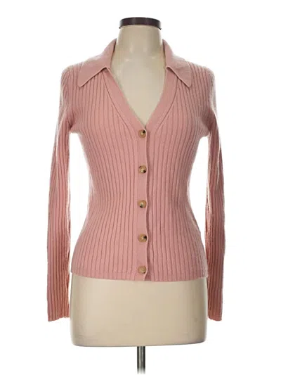 Pre-owned Veronica Beard Cashmere Cardigan Sweater In Pink