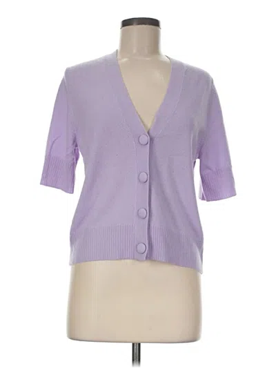 Veronica Beard Cashmere Cardigan Sweater In Purple