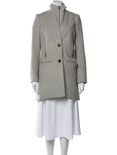 Pre-owned Veronica Beard Cashmere Coat In Gray
