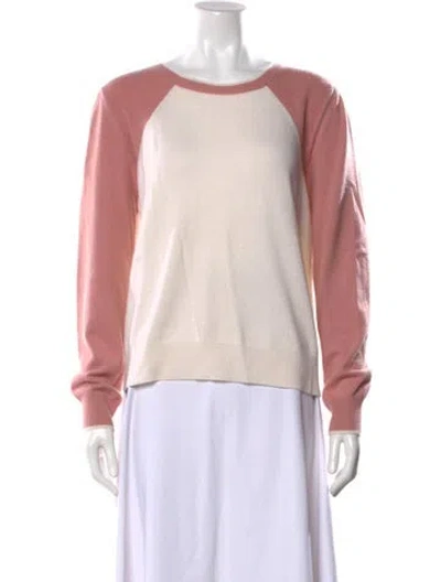 Pre-owned Veronica Beard Cashmere Colorblock Pattern Sweater In Multi