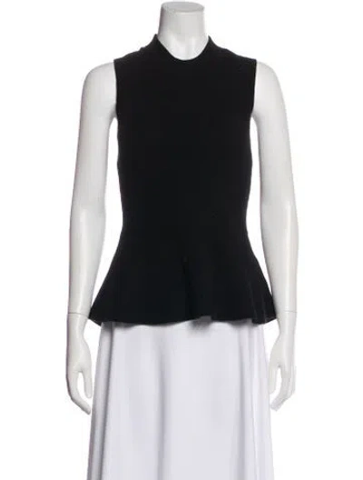 Pre-owned Veronica Beard Cashmere Crew Neck Sweater In Black