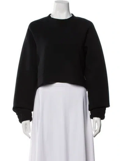 Pre-owned Veronica Beard Cashmere Crew Neck Sweater In Black