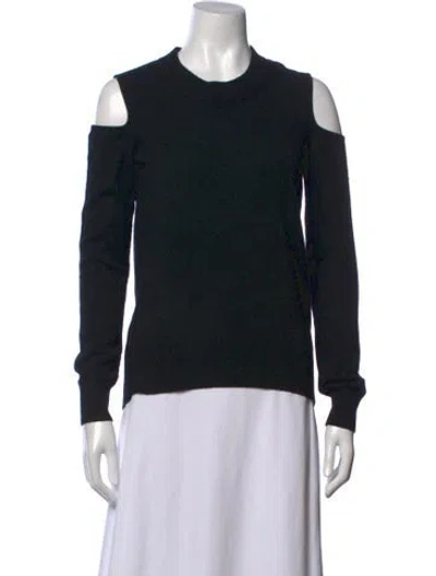 Pre-owned Veronica Beard Cashmere Crew Neck Sweater In Black
