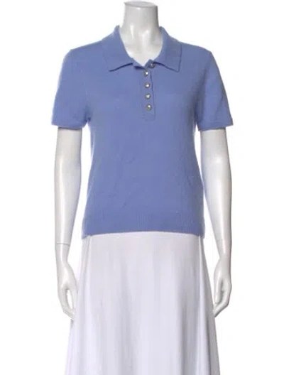 Pre-owned Veronica Beard Cashmere Crew Neck Sweater In Blue