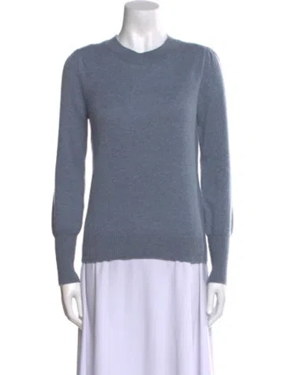 Pre-owned Veronica Beard Cashmere Crew Neck Sweater In Blue
