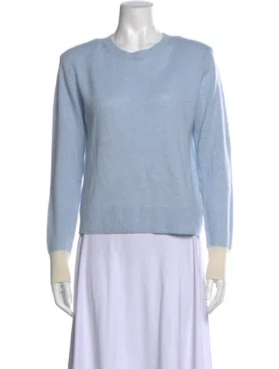 Pre-owned Veronica Beard Cashmere Crew Neck Sweater In Blue