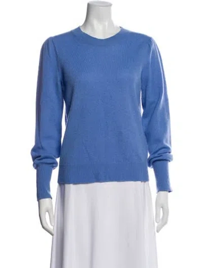 Pre-owned Veronica Beard Cashmere Crew Neck Sweater In Blue