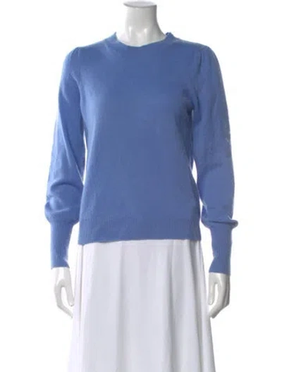 Pre-owned Veronica Beard Cashmere Crew Neck Sweater In Blue