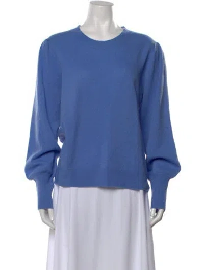 Pre-owned Veronica Beard Cashmere Crew Neck Sweater In Blue