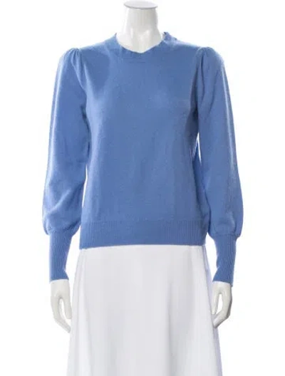 Pre-owned Veronica Beard Cashmere Crew Neck Sweater In Blue