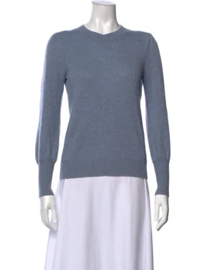 Pre-owned Veronica Beard Cashmere Crew Neck Sweater In Blue