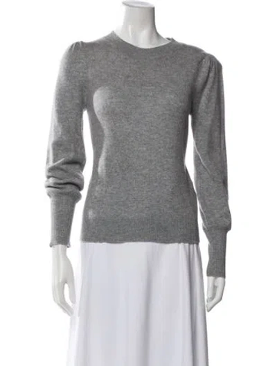 Pre-owned Veronica Beard Cashmere Crew Neck Sweater In Gray