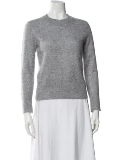 Pre-owned Veronica Beard Cashmere Crew Neck Sweater In Gray