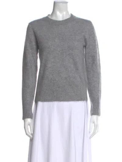 Pre-owned Veronica Beard Cashmere Crew Neck Sweater In Gray