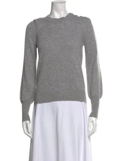 Pre-owned Veronica Beard Cashmere Crew Neck Sweater In Gray