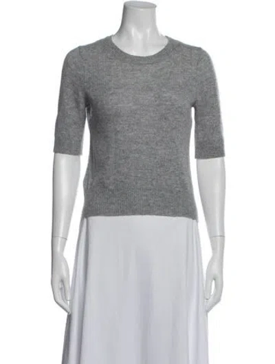 Pre-owned Veronica Beard Cashmere Crew Neck Sweater In Grey