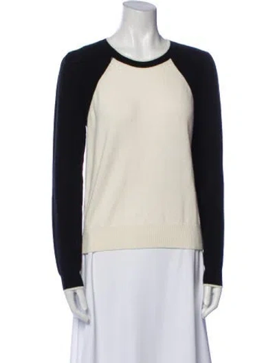 Pre-owned Veronica Beard Cashmere Crew Neck Sweater In Neutral