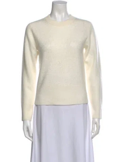 Pre-owned Veronica Beard Cashmere Crew Neck Sweater In Neutral