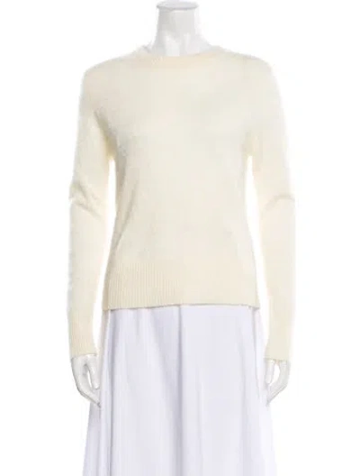 Pre-owned Veronica Beard Cashmere Crew Neck Sweater In Neutral