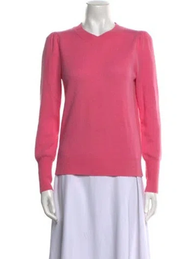 Pre-owned Veronica Beard Cashmere Crew Neck Sweater In Pink